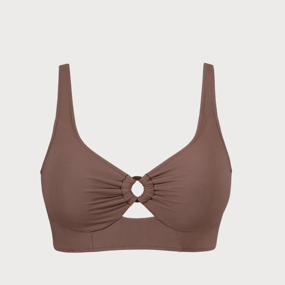 Berlook Caramel O-Ring Plus Size bikini Set